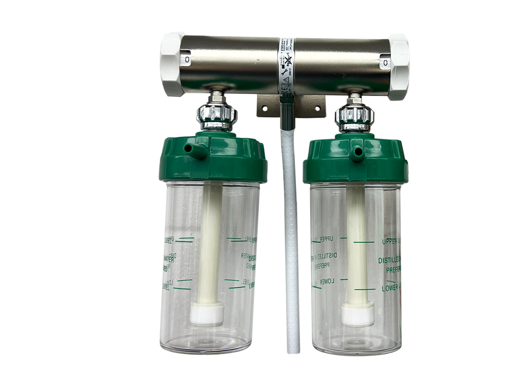 Wall Mounted Twin Flow Selector with 2M Supply Hose fitted with Probe